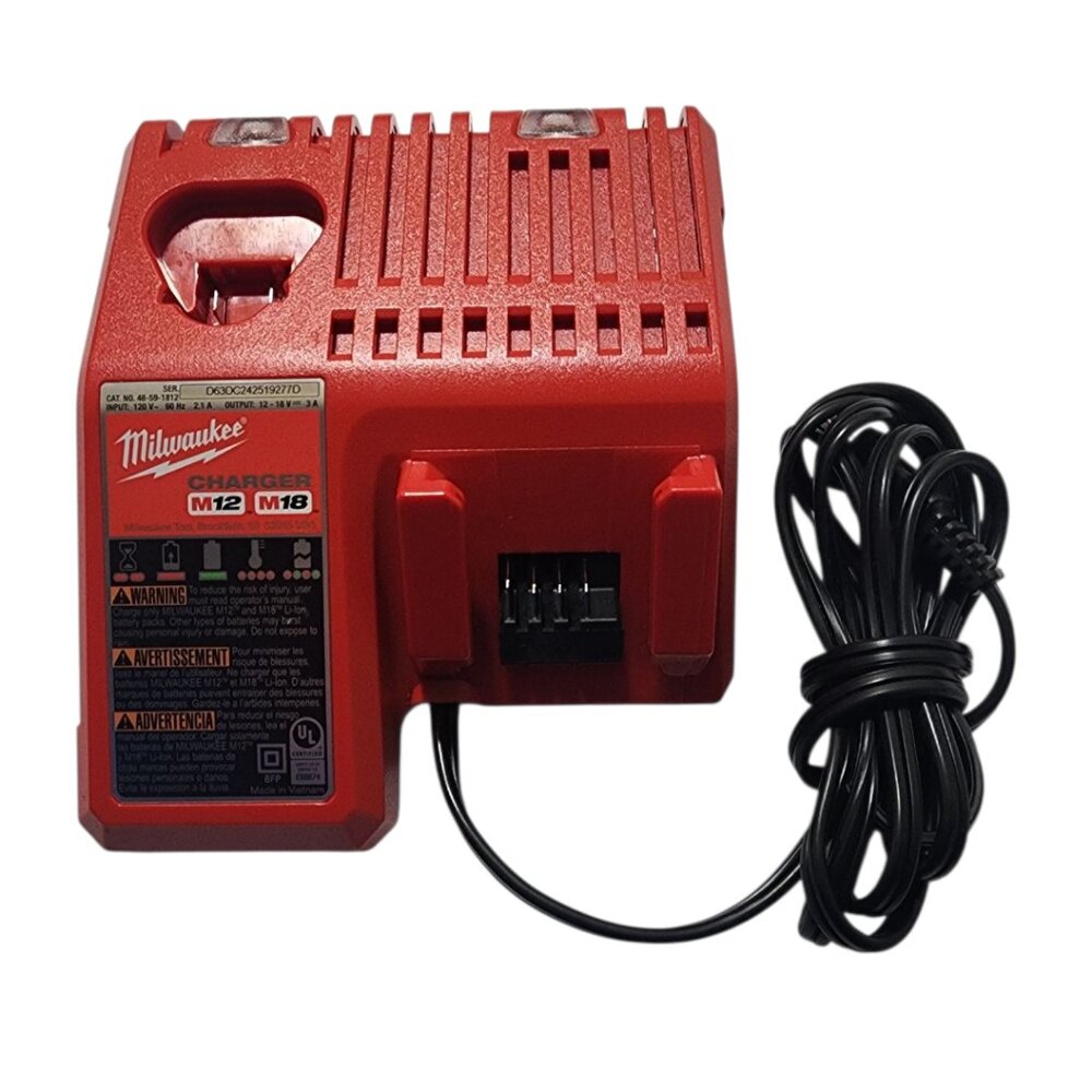 Milwaukee M12 and‎ M18 12-Volt/18-Volt Lithium-Ion Multi-Voltage Battery Charger